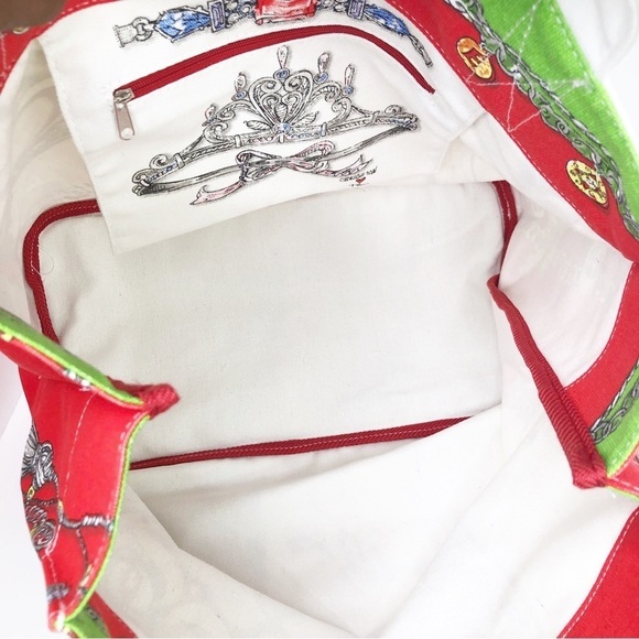 𝅺Brighton all that glitters canvas graphic print tote bag - Picture 6 of 9